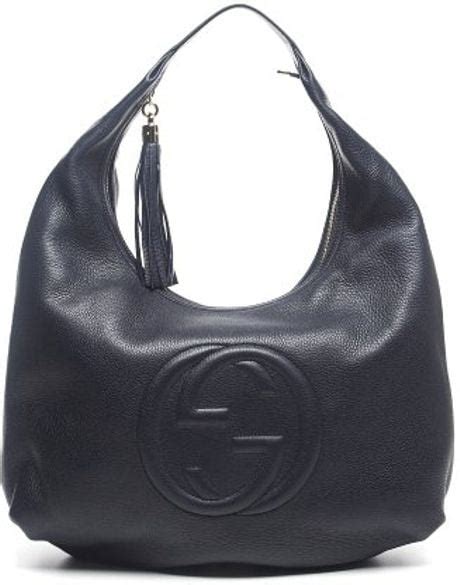 gucci navy tote|Gucci hobo bag navy blue.